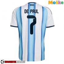 Moške Nogometnih dresov Argentina Rodrigo De Paul #7 Domači SP 2026 Kratki rokavi